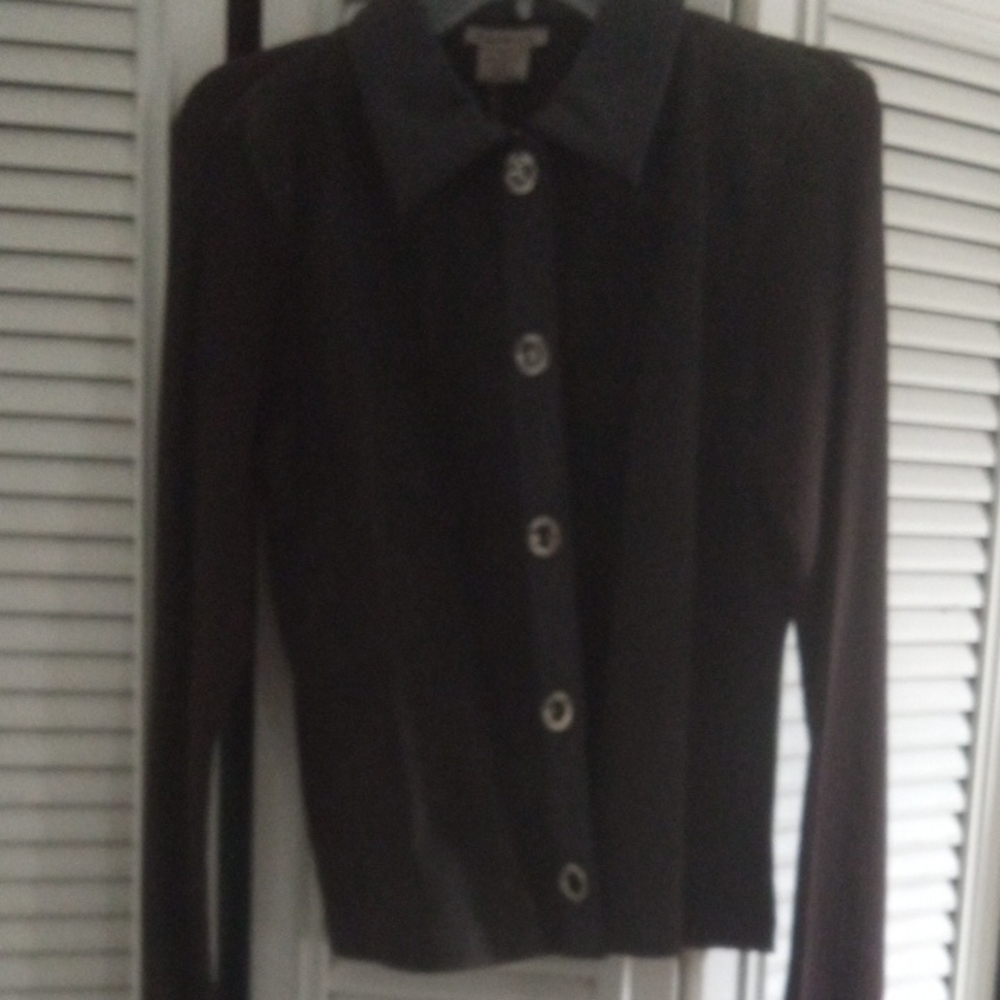 Women's Black Button-Up Jacket